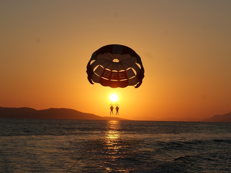 parasailing